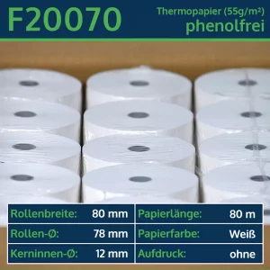 30 Thermorollen 80 80 12 blanko | phenolfrei