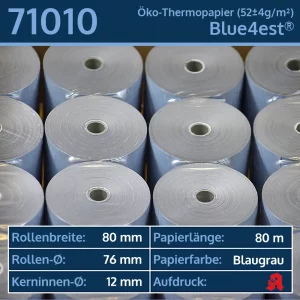 40 Öko-Apothekenrollen 80 80 12 blanko | Blue4est®