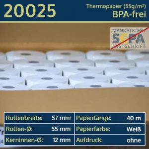 50 EC-Rollen 57 55 12 blanko | BPA-frei