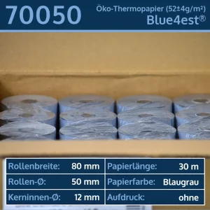 50 Thermorollen 80 50 12 blanko | Blue4est Öko-Thermorollen