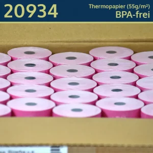 50 rosa Thermorollen 58 62 12 blanko | BPA-frei