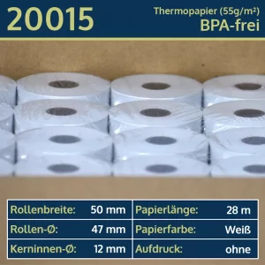 50 Thermorollen 50 47 12 blanko | BPA-frei