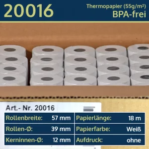 50 Thermorollen 57 39 12 blanko | BPA-frei