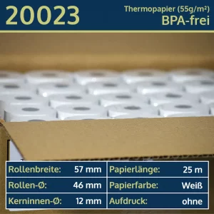 50 Thermorollen 57 46 12 blanko | BPA-frei