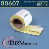 Endlos-Thermoetiketten 61mm x 40m | weiß | blanko | permanent | Thermo-TOP