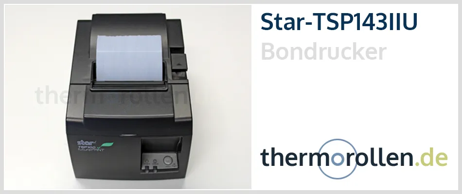Thermo-Bonrollen für den Bondrucker Star TSP143IIU