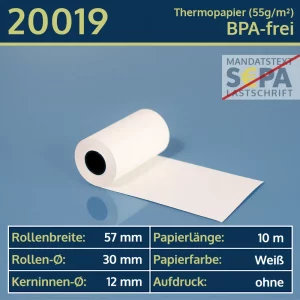 EC-Thermorollen 57 30 12 blanko | BPA-frei