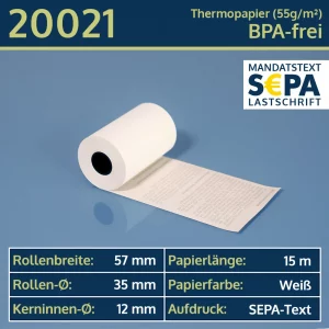 EC-Thermorollen 57 35 12 mit SEPA-Text | BPA-frei