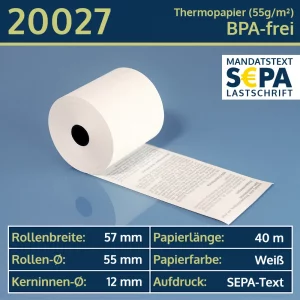 EC-Thermorollen 57 55 12 mit SEPA-Text | BPA-frei