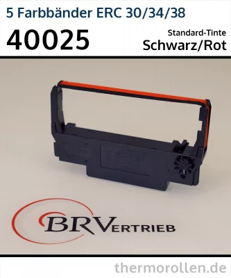 Farbband Epson ERC 30/34/38 | Schwarz/Rot