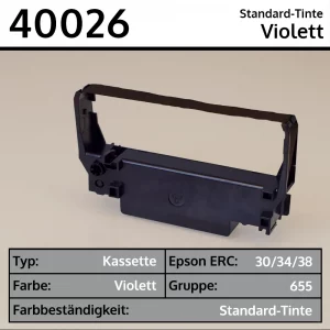 Farbband Epson ERC 30/34/38, Gruppe 655 | Violett
