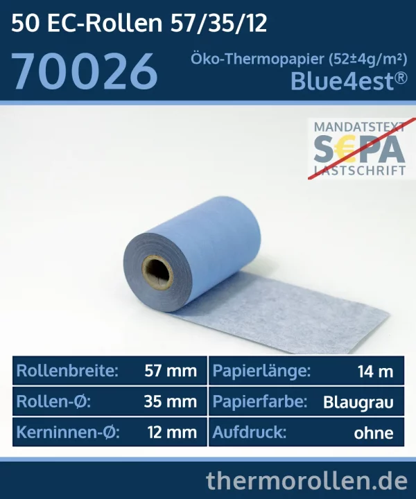 EC-Thermorollen 57 35 12 blanko | Blue4est Ökorollen