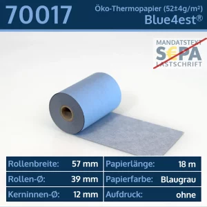 EC-Thermorollen 57 39 12 blanko | Blue4est Ökorollen
