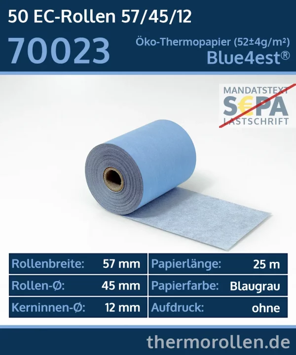 EC-Thermorollen 57 45 12 blanko | Blue4est Ökorollen