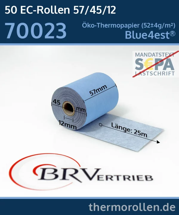 EC-Rollen 57 45 12 blanko | Blue4est Ökorollen