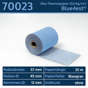 Thermo-Bonrollen 57 45 12 blanko | Blue4est Öko-Thermorollen