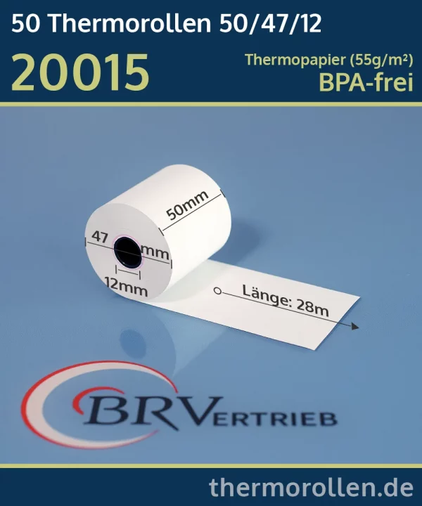 Thermorollen 50 47 12 blanko | BPA-frei