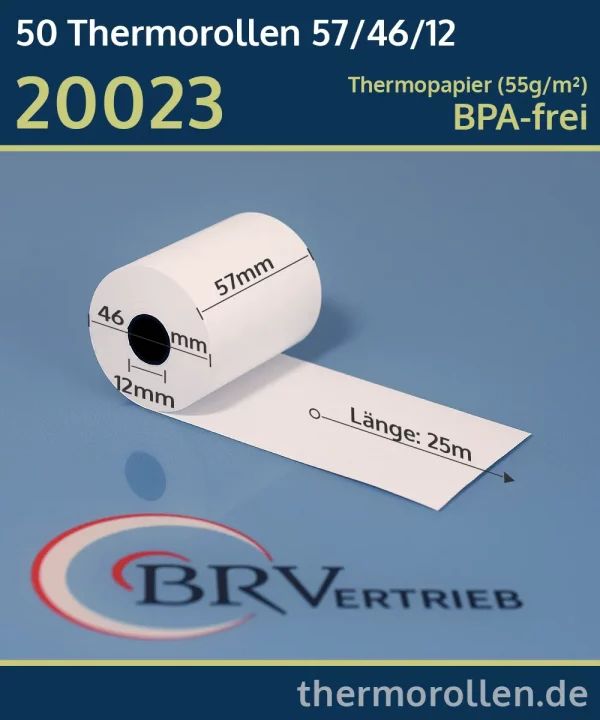 Thermorollen 57 46 12 blanko | BPA-frei
