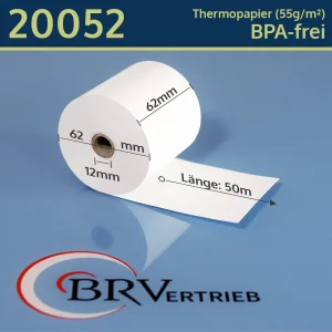 Thermorollen 62 62 12 blanko | BPA-frei