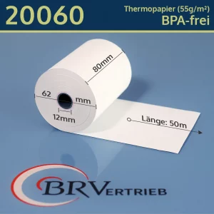 Thermorollen 80 62 12 blanko | BPA-frei