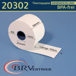 Thermorollen Innenwicklung 58 90 25 blanko | BPA-frei