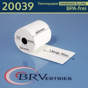 Thermorollen Innenwicklung 60 55 12 blanko | BPA-frei